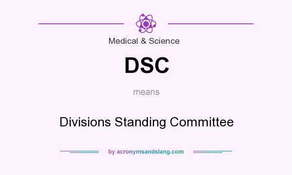What does DSC mean? It stands for Divisions Standing Committee