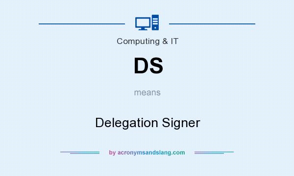 What does DS mean? It stands for Delegation Signer