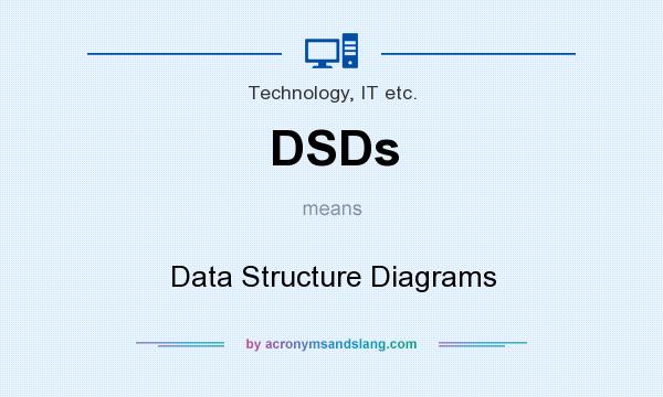 What does DSDs mean? It stands for Data Structure Diagrams