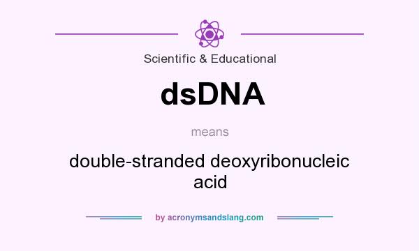 What does dsDNA mean? It stands for double-stranded deoxyribonucleic acid