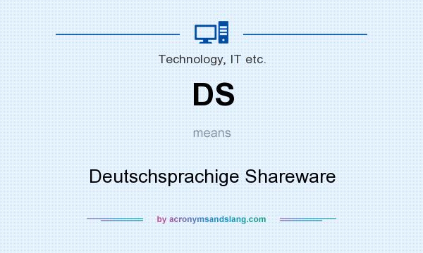 What does DS mean? It stands for Deutschsprachige Shareware