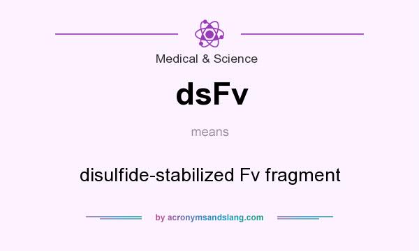 What does dsFv mean? It stands for disulfide-stabilized Fv fragment