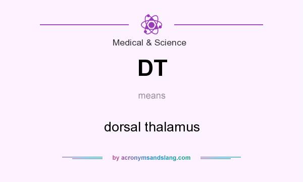 What does DT mean? It stands for dorsal thalamus