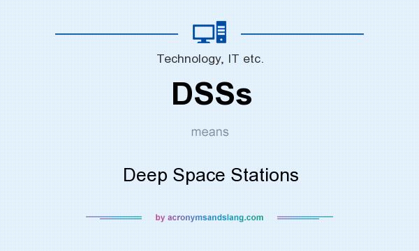 What does DSSs mean? It stands for Deep Space Stations