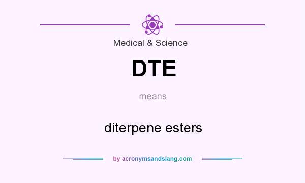 What does DTE mean? It stands for diterpene esters