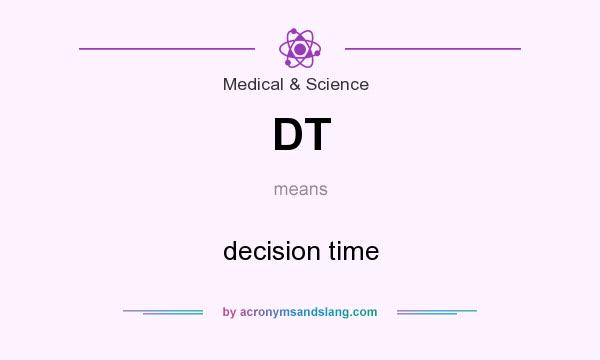 What does DT mean? It stands for decision time
