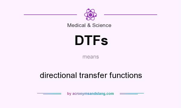 What does DTFs mean? It stands for directional transfer functions