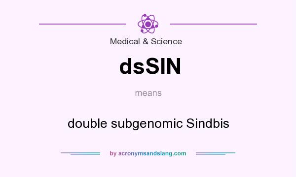 What does dsSIN mean? It stands for double subgenomic Sindbis