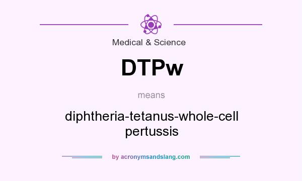 What does DTPw mean? It stands for diphtheria-tetanus-whole-cell pertussis