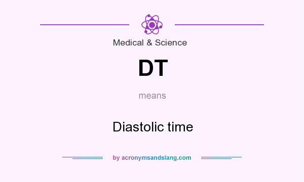 What does DT mean? It stands for Diastolic time