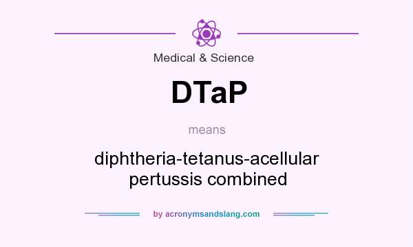What does DTaP mean? It stands for diphtheria-tetanus-acellular pertussis combined