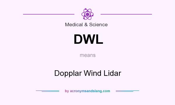 What does DWL mean? It stands for Dopplar Wind Lidar