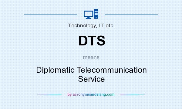 What does DTS mean? It stands for Diplomatic Telecommunication Service