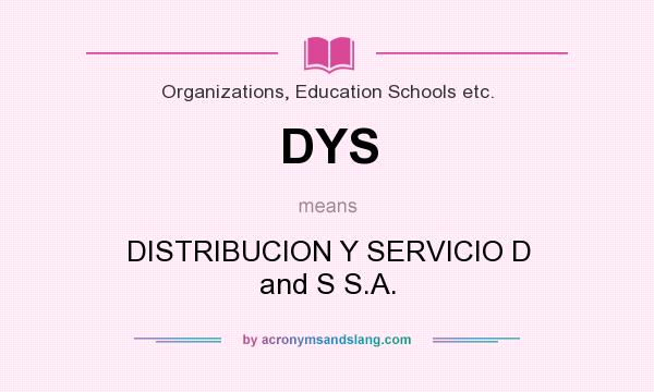 What does DYS mean? It stands for DISTRIBUCION Y SERVICIO D and S S.A.