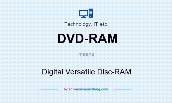 What does DVD-RAM mean? It stands for Digital Versatile Disc-RAM