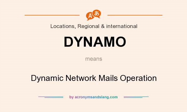 What does DYNAMO mean? It stands for Dynamic Network Mails Operation