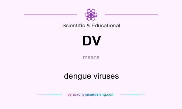 What does DV mean? It stands for dengue viruses