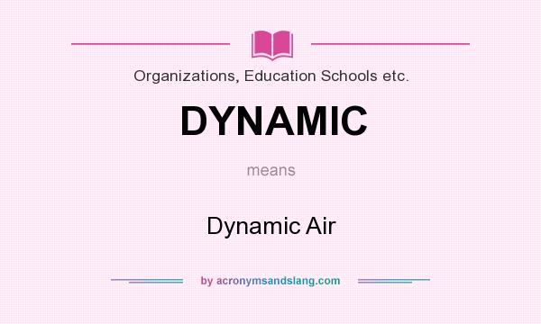 What does DYNAMIC mean? It stands for Dynamic Air