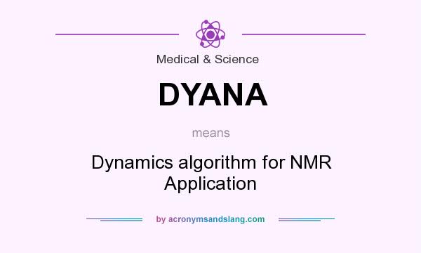 What does DYANA mean? It stands for Dynamics algorithm for NMR Application