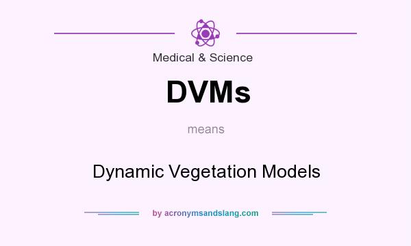 What does DVMs mean? It stands for Dynamic Vegetation Models