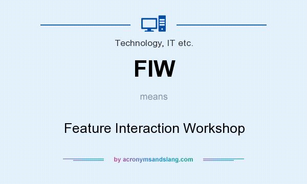 What does FIW mean? It stands for Feature Interaction Workshop