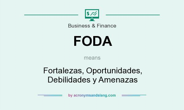 What does FODA mean? It stands for Fortalezas, Oportunidades, Debilidades y Amenazas