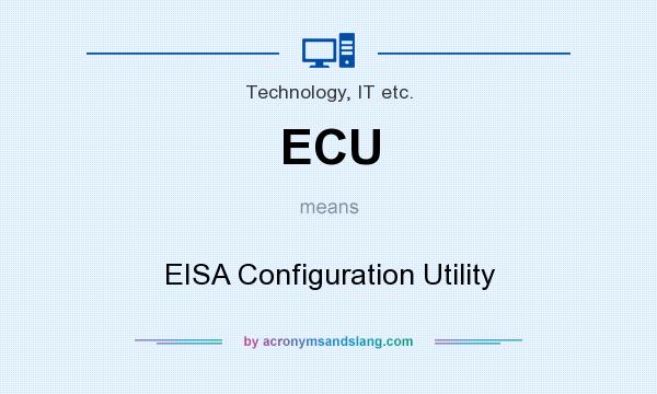 What does ECU mean? It stands for EISA Configuration Utility