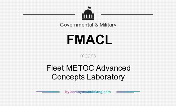 What does FMACL mean? It stands for Fleet METOC Advanced Concepts Laboratory