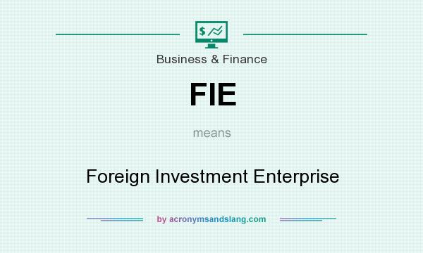 What does FIE mean? It stands for Foreign Investment Enterprise
