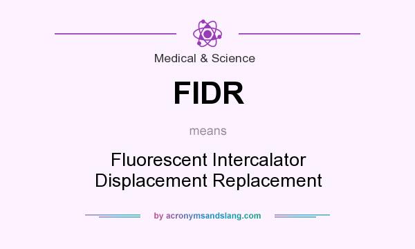 What does FIDR mean? It stands for Fluorescent Intercalator Displacement Replacement