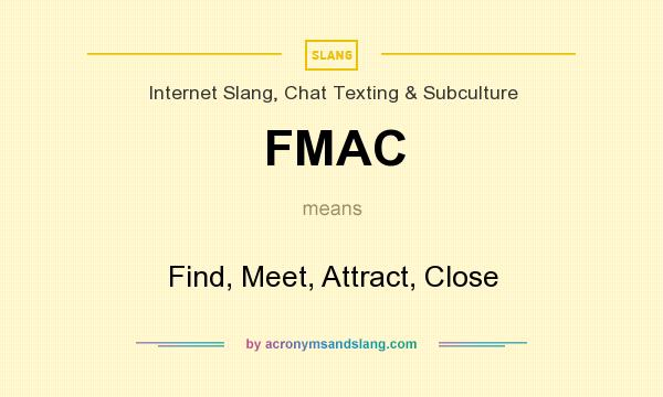 What does FMAC mean? It stands for Find, Meet, Attract, Close