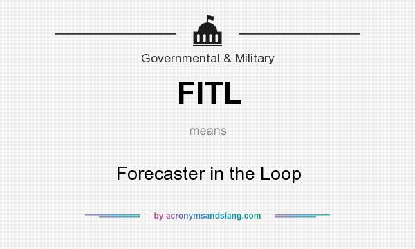 What does FITL mean? It stands for Forecaster in the Loop