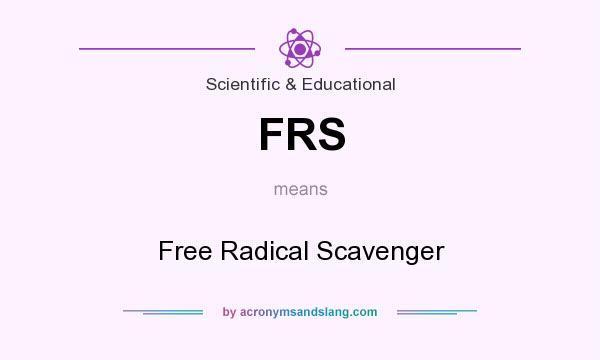 What does FRS mean? It stands for Free Radical Scavenger