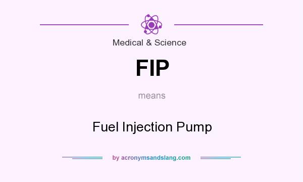 What does FIP mean? It stands for Fuel Injection Pump