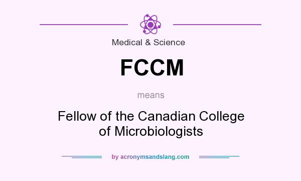 What does FCCM mean? It stands for Fellow of the Canadian College of Microbiologists