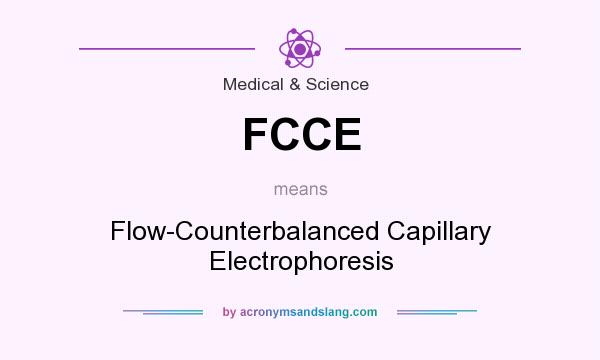 What does FCCE mean? It stands for Flow-Counterbalanced Capillary Electrophoresis