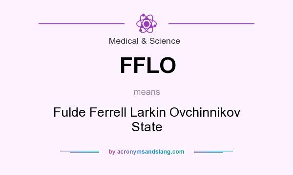 What does FFLO mean? It stands for Fulde Ferrell Larkin Ovchinnikov State