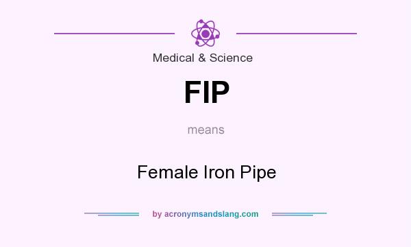 What does FIP mean? It stands for Female Iron Pipe