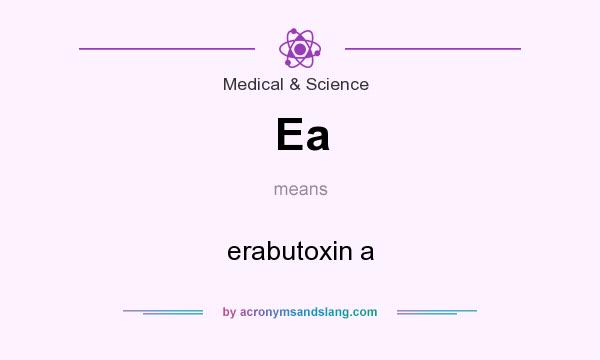 What does Ea mean? It stands for erabutoxin a