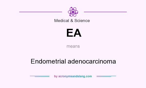 What does EA mean? It stands for Endometrial adenocarcinoma