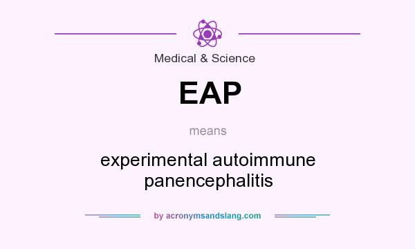 What does EAP mean? It stands for experimental autoimmune panencephalitis