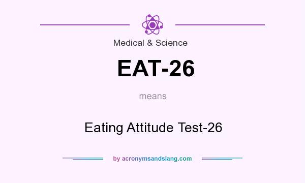 What does EAT-26 mean? It stands for Eating Attitude Test-26