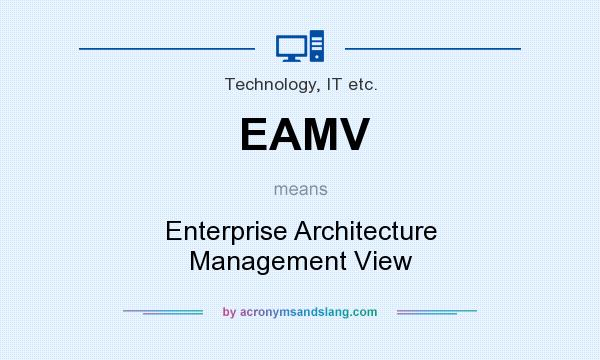 What does EAMV mean? It stands for Enterprise Architecture Management View