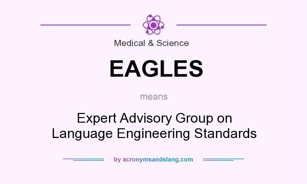 What does EAGLES mean? It stands for Expert Advisory Group on Language Engineering Standards