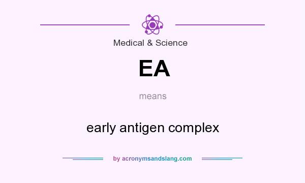 What does EA mean? It stands for early antigen complex