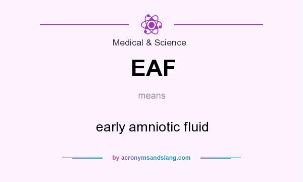 What does EAF mean? It stands for early amniotic fluid