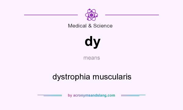 What does dy mean? It stands for dystrophia muscularis