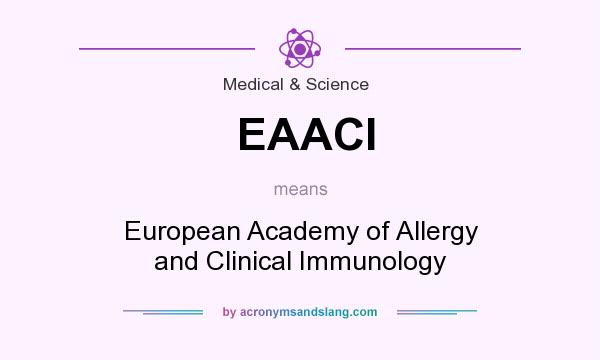 What does EAACI mean? It stands for European Academy of Allergy and Clinical Immunology