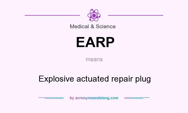 What does EARP mean? It stands for Explosive actuated repair plug