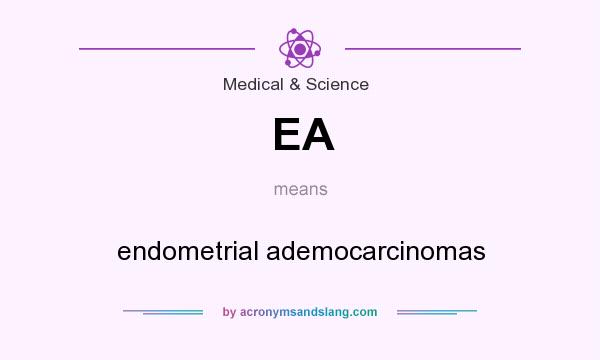 What does EA mean? It stands for endometrial ademocarcinomas